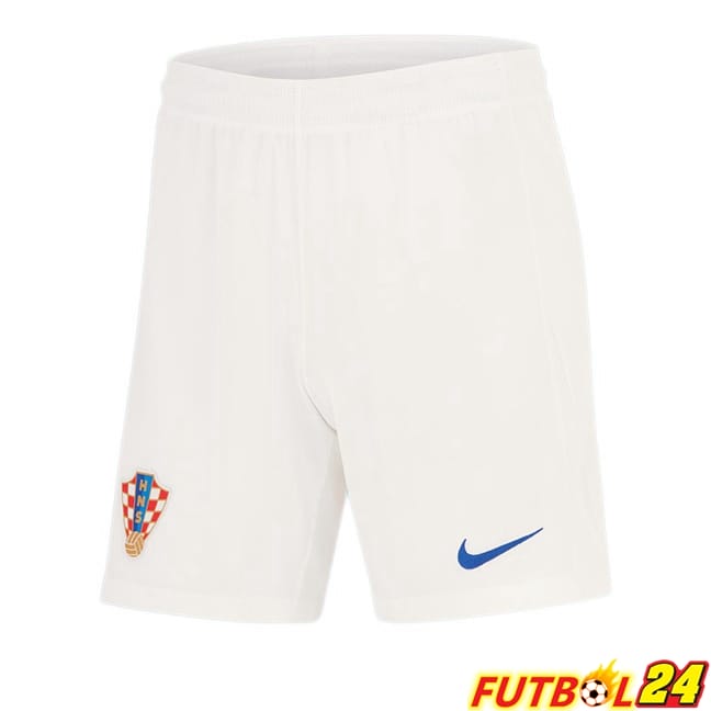 Cortos de Futbol Croacia Primera Blanco 2024/2025