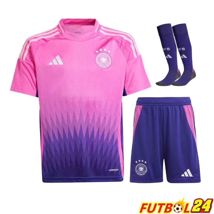 Camisetas Nacional Alemania Segunda (Cortos + Calcetines) UEFA Euro 2024