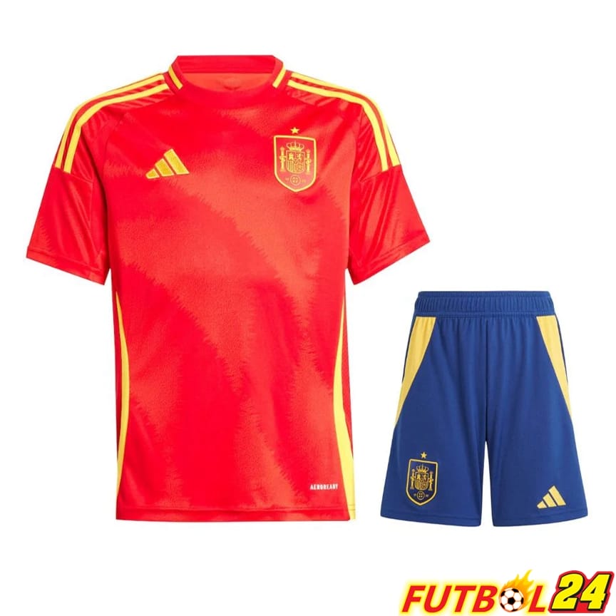 Camisetas Nacional España Primera + Cortos UEFA Euro 2024
