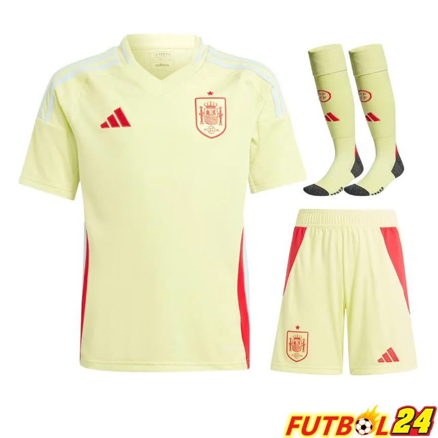 Camisetas Nacional España Segunda (Cortos + Calcetines) UEFA Euro 2024