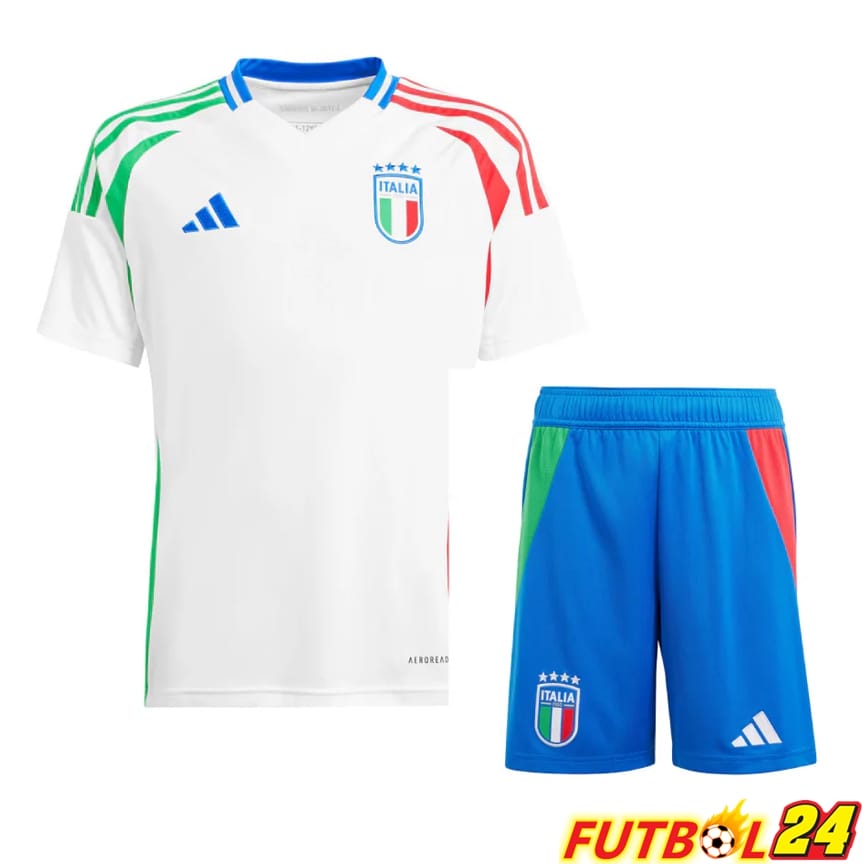 Camisetas Nacional Italia Segunda + Cortos UEFA Euro 2024