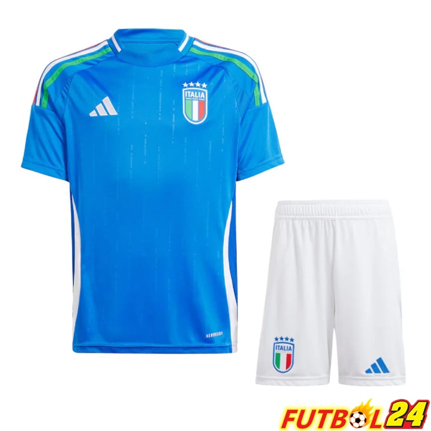 Camisetas Nacional Italia Primera + Cortos UEFA Euro 2024