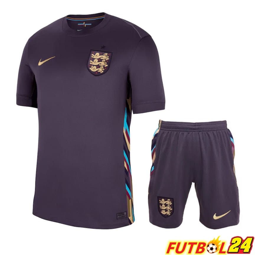 Camisetas Nacional Inglaterra Segunda + Cortos UEFA Euro 2024