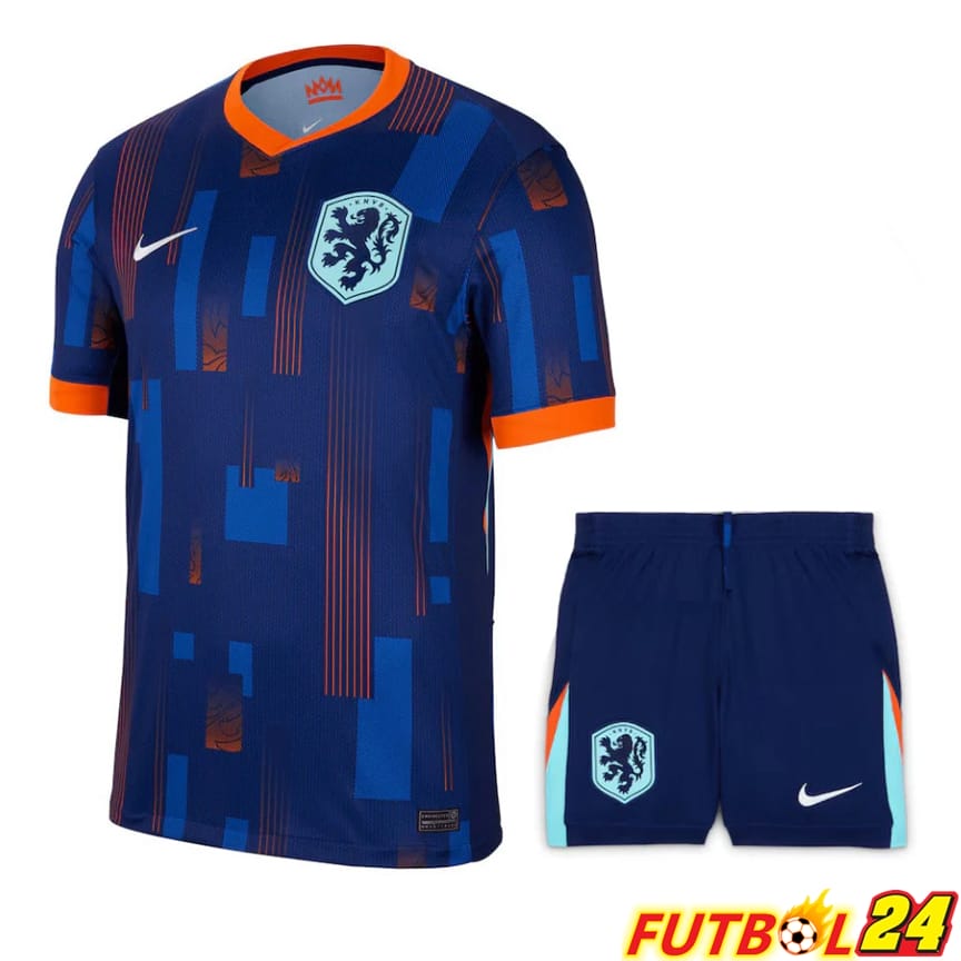 Camisetas Nacional Países Bajos Primera + Cortos UEFA Euro 2024
