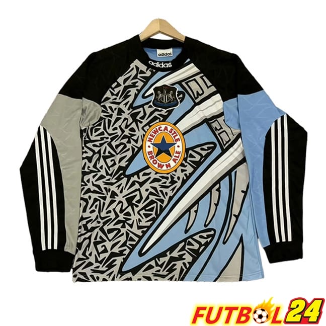 Camisetas De Futbol Newcastle United Retro Manga Larga Azul 1995/1996