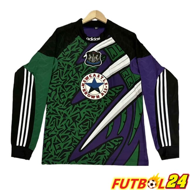 Camisetas De Futbol Newcastle United Retro Manga Larga Púrpura 1995/1996