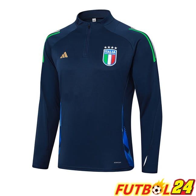 Sudadera De Entrenamiento Italia Azul Real 2024/2025