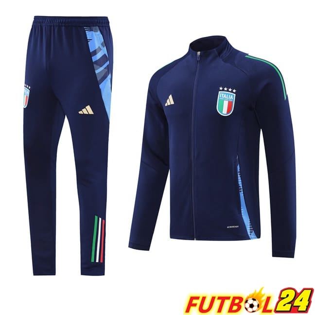 Chandal Equipos De Futbol - Chaqueta Italia Azul Real 2024/2025