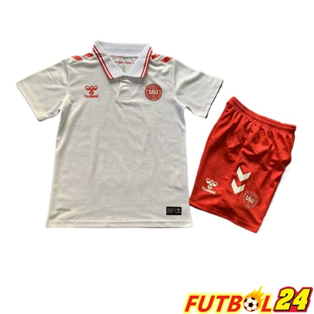 Camisetas De Futbol Dinamarca Ninos Segunda 2024/2025