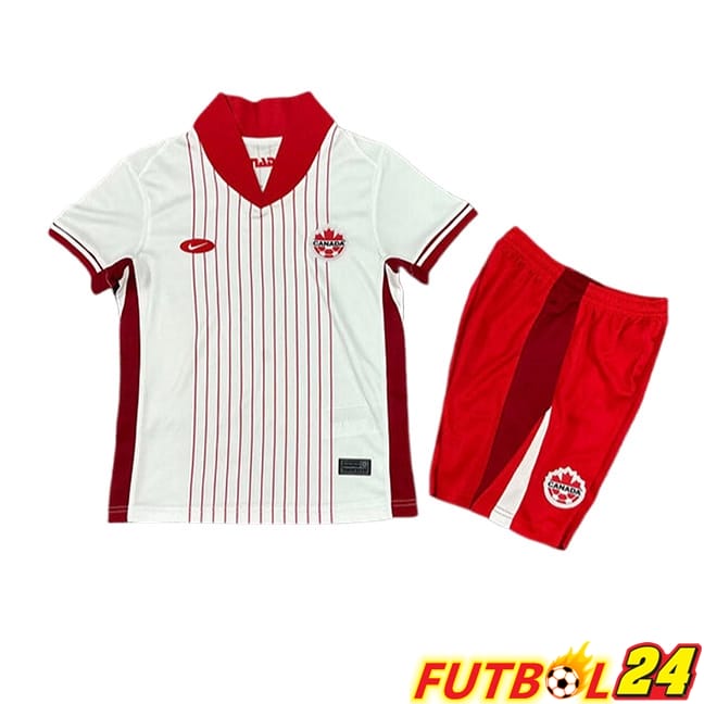 Camisetas De Futbol Canada Ninos Segunda UEFA Euro 2024