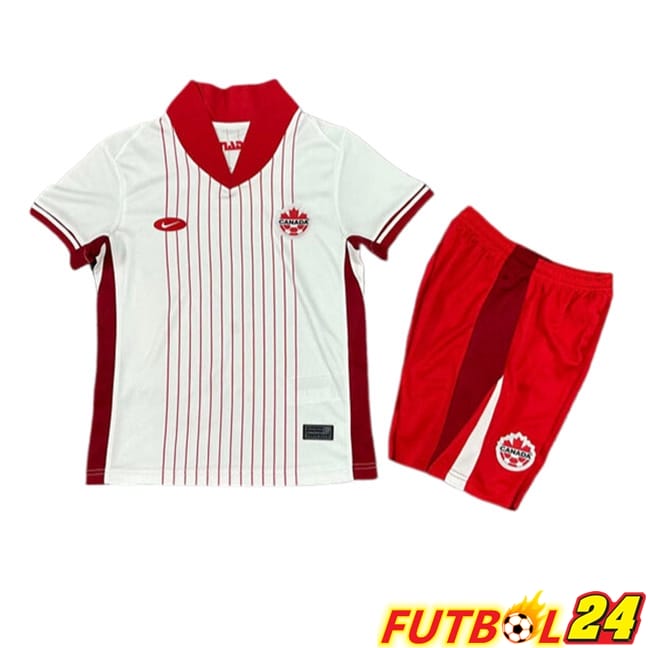 Camisetas De Futbol Canada Ninos Segunda 2024/2025