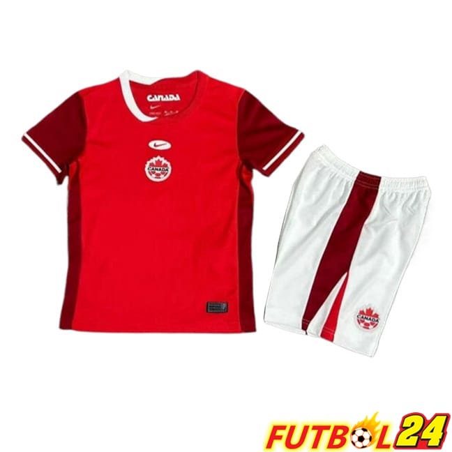Camisetas De Futbol Canada Ninos Primera UEFA Euro 2024