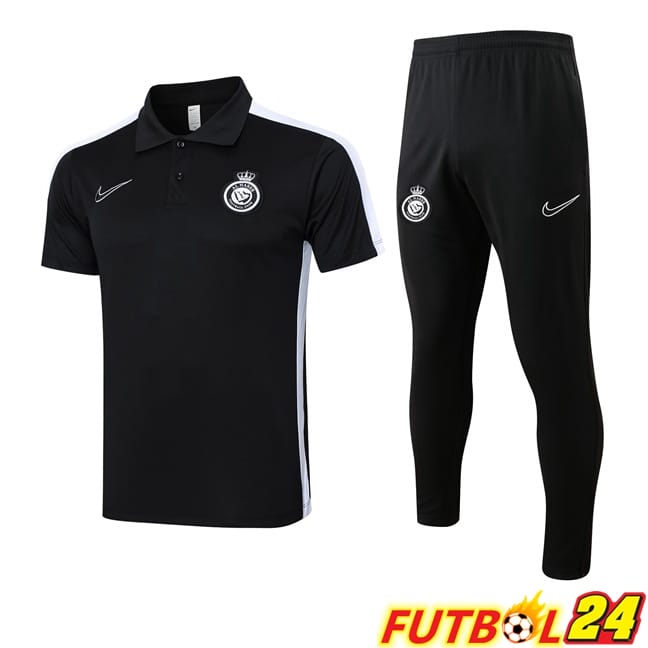 Camiseta Polo Al-Nassr FC + Pantalones Negro 2024/2025