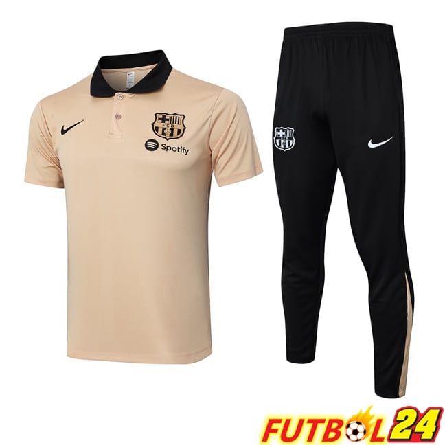 Camiseta Polo FC Barcelona + Pantalones Amarillo 2024/2025