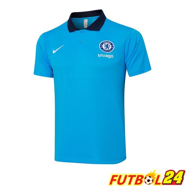 Camiseta Polo FC Chelsea Azul 2024/2025