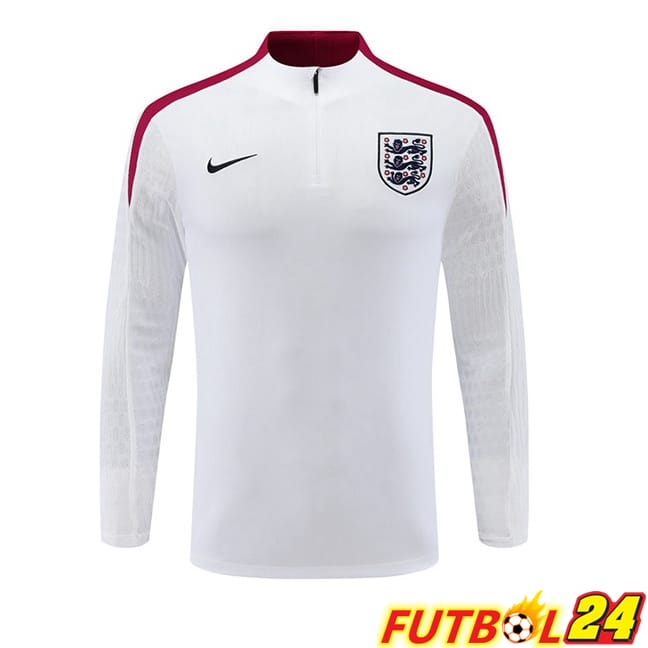 Sudadera De Entrenamiento Inglaterra Blanco 2024/2025