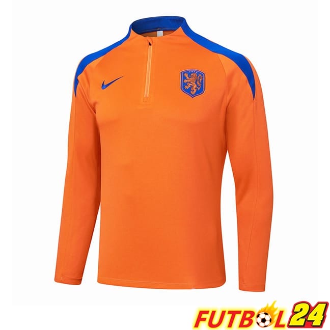 Sudadera De Entrenamiento Países Bajos Naranja 2024/2025
