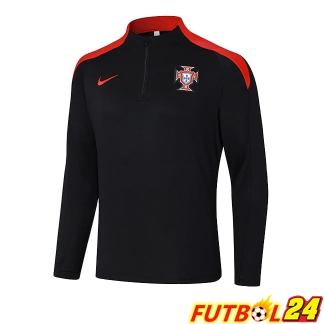 Sudadera De Entrenamiento Portugal Negro 2024/2025