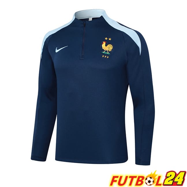 Sudadera De Entrenamiento Francia Azul Real 2024/2025