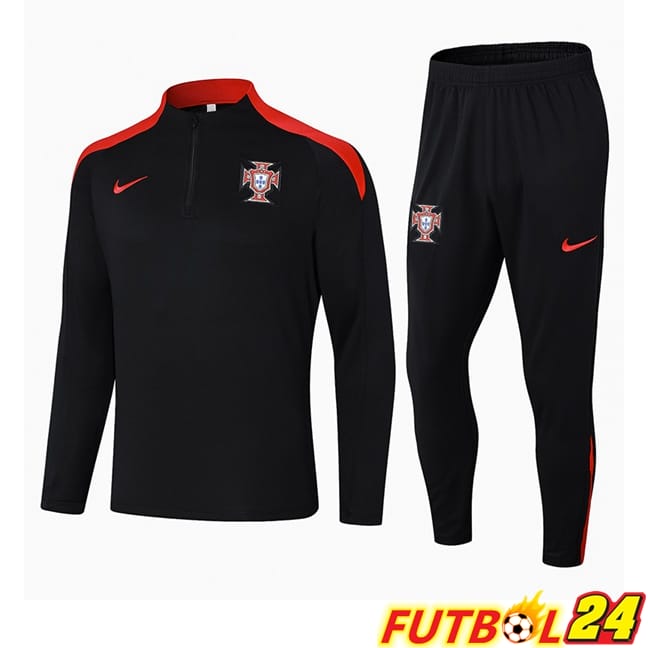 Chandal Equipos De Futbol Portugal Negro 2024/2025
