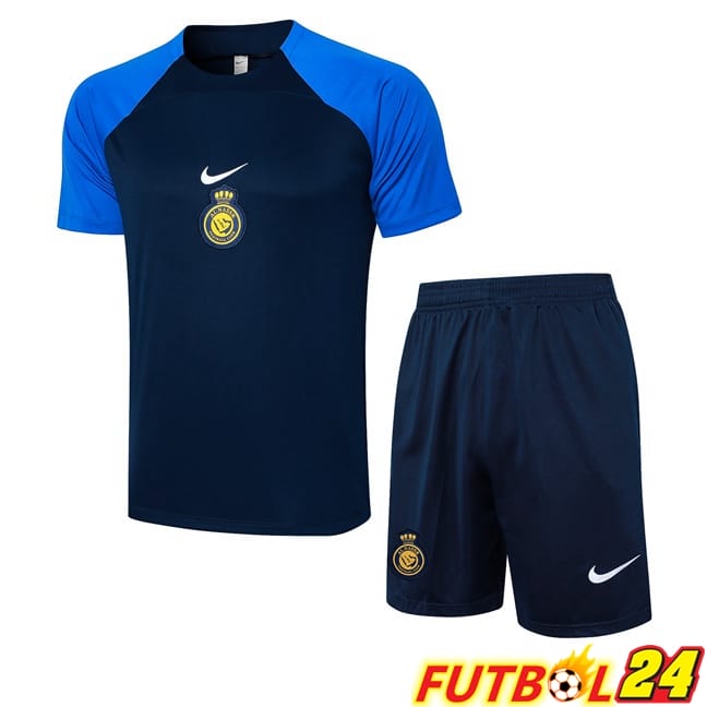 Camiseta Entrenamiento Al-Nassr FC + Cortos Azul Real 2024/2025