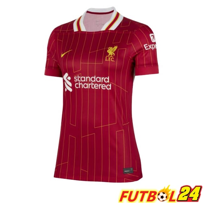 Camisetas De Futbol FC Liverpool Mujer Primera Rojo 2024/2025
