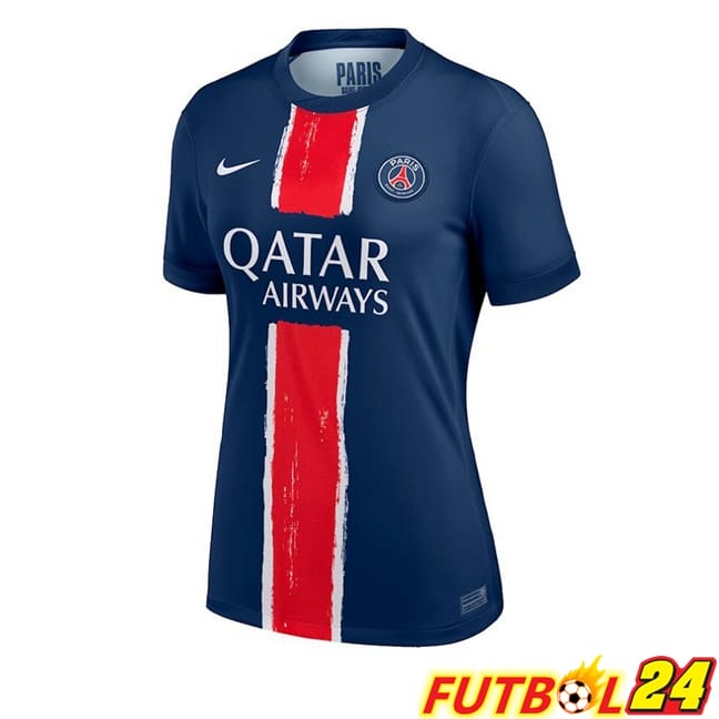 Camisetas De Futbol Paris PSG Mujer Primera Azul Real 2024/2025
