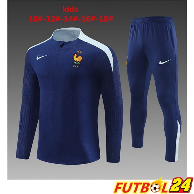 Chandal Equipos De Futbol Francia Ninos Azul Real 2024/2025