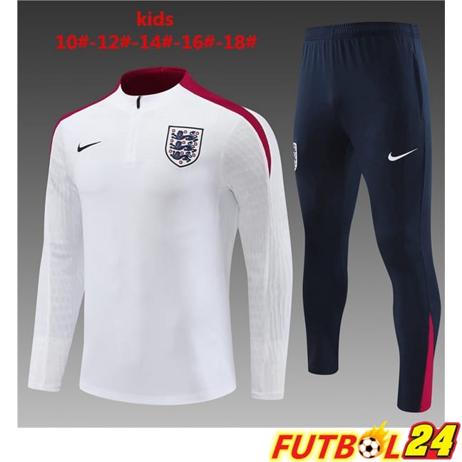 Chandal Equipos De Futbol Inglaterra Ninos Blanco 2024/2025