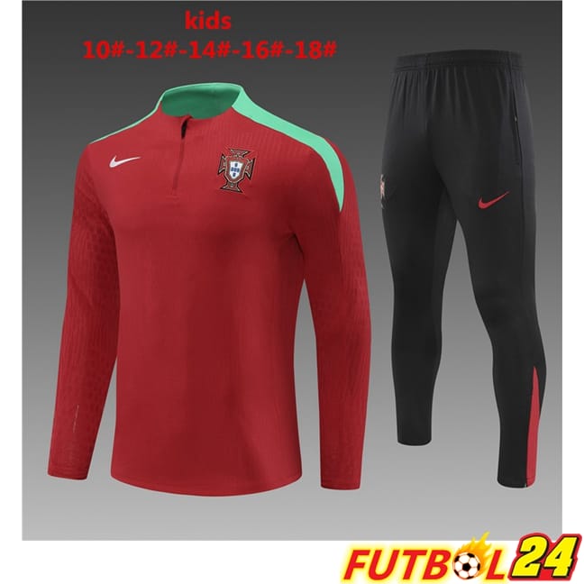 Chandal Equipos De Futbol Portugal Ninos Rojo 2024/2025