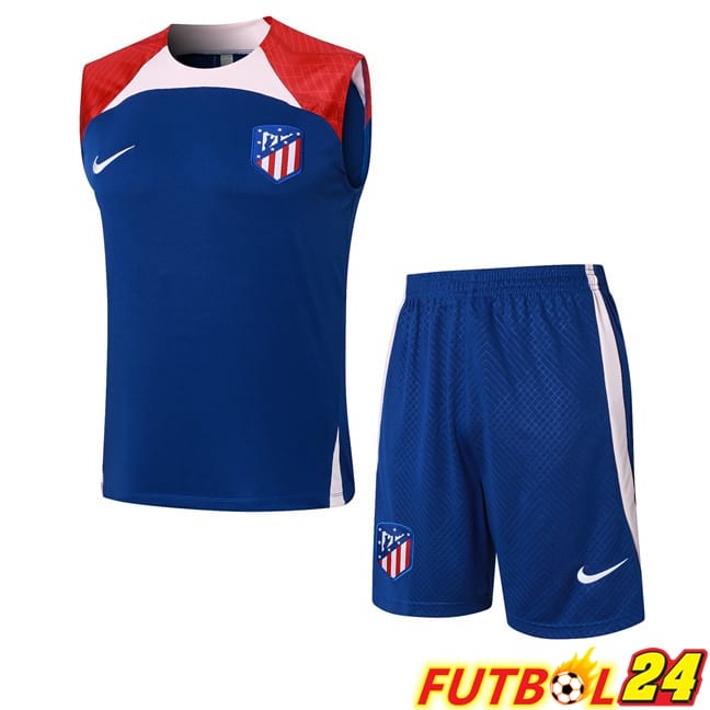 Chalecos De Futbol Atletico Madrid + Cortos Azul 2024/2025