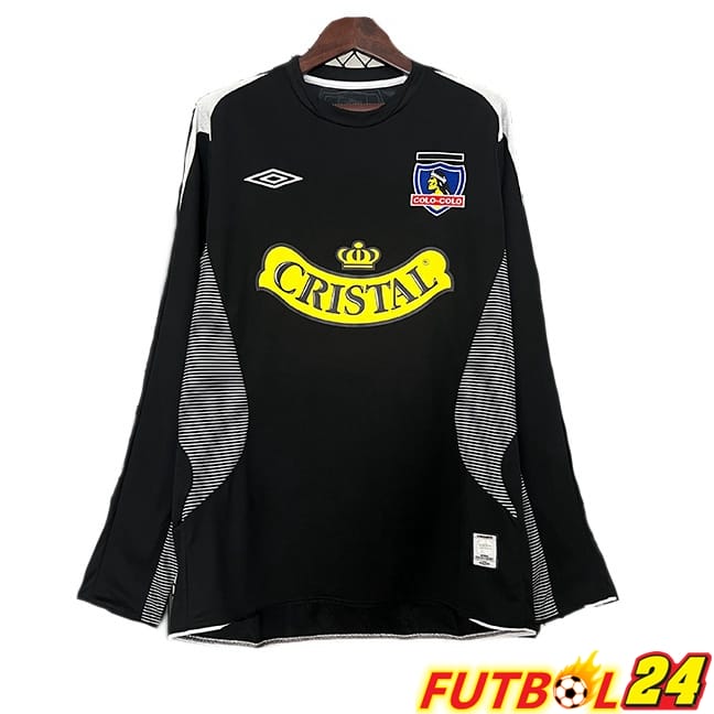 Camisetas De Futbol Colo-Colo Retro Segunda Manga Larga Negro 2006