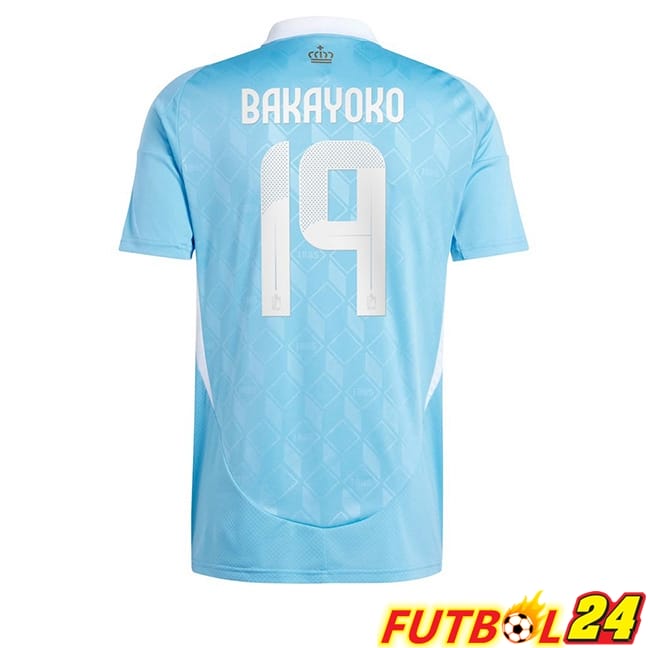 Camiseta Nacional Bélgica (BAKAYOKO 19) Segunda UEFA Euro 2024