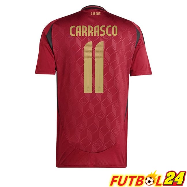 Camiseta Nacional Bélgica (CARRASCO 11) Primera UEFA Euro 2024