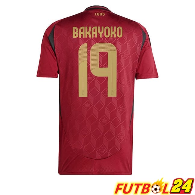 Camiseta Nacional Bélgica (BAKAYOKO 19) Primera UEFA Euro 2024
