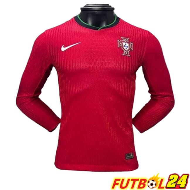 Camisetas De Futbol Portugal Primera Manga Larga UEFA Euro 2024