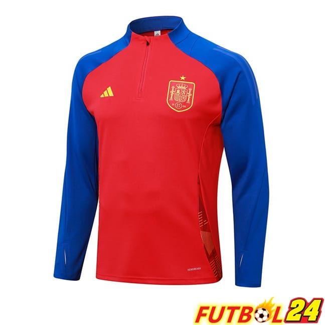Sudadera De Entrenamiento España Rojo Azul 2024/2025