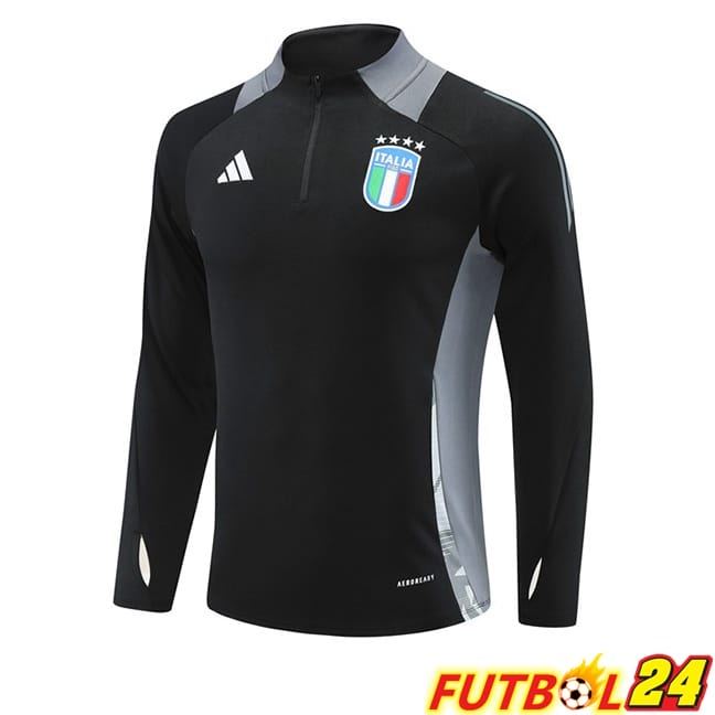 Sudadera De Entrenamiento Italia Negro 2024/2025