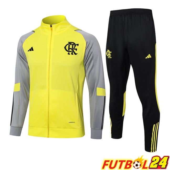 Chandal Equipos De Futbol - Chaqueta Flamengo Amarillo 2024/2025