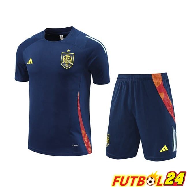 Camiseta Entrenamiento España + Cortos Azul Real 2024/2025