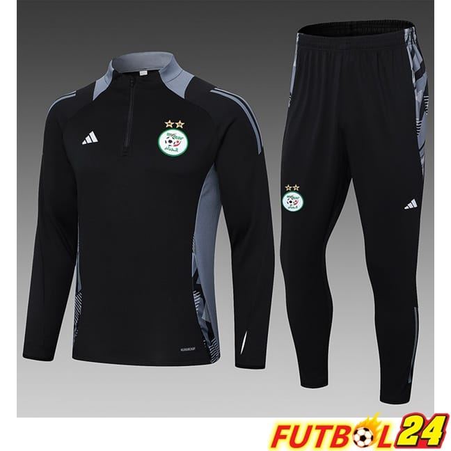 Chandal Equipos De Futbol Argelia Ninos Negro 2024/2025