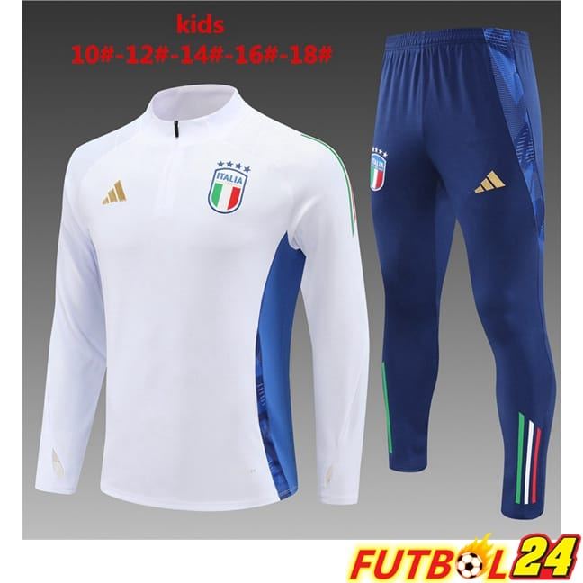 Chandal Equipos De Futbol Italia Ninos Blanco 2024/2025