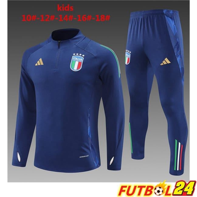 Chandal Equipos De Futbol Italia Ninos Azul 2024/2025