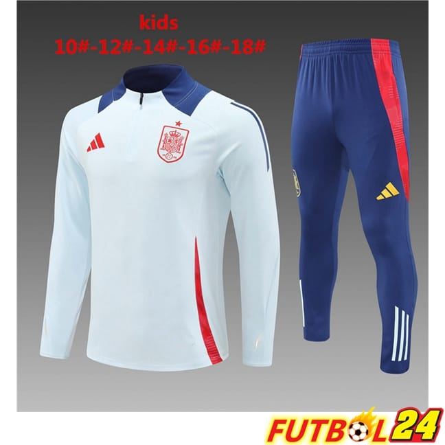 Chandal Equipos De Futbol España Ninos Blanco 2024/2025
