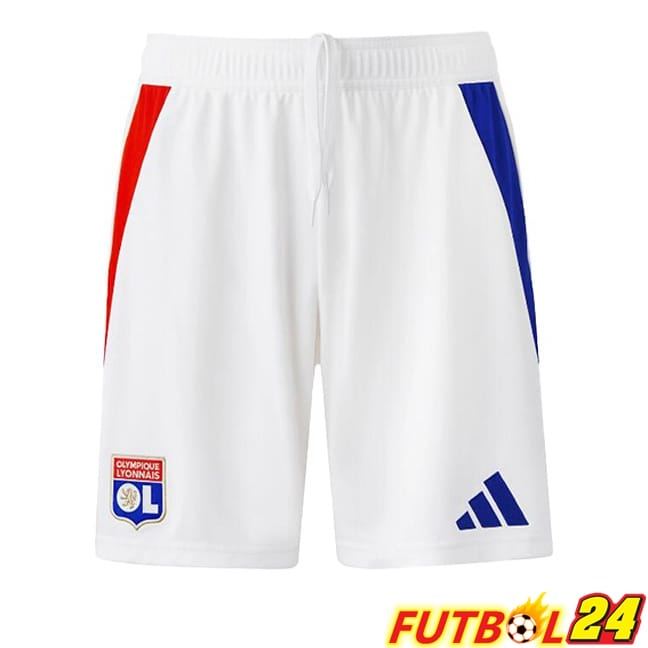 Cortos de Futbol lyon OL Primera Blanco 2024/2025