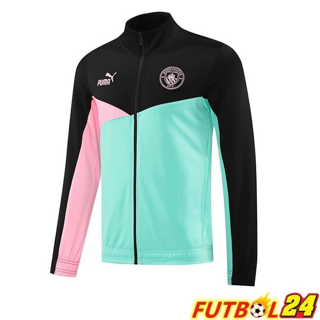 Chaquetas De Futbol Manchester City Rosado Verde 2024/2025