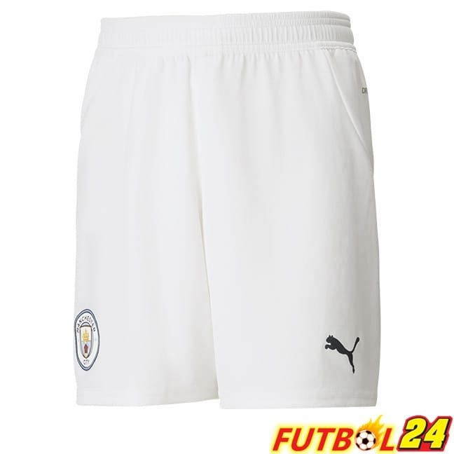 Cortos de Futbol Manchester City Primera Blanco 2024/2025