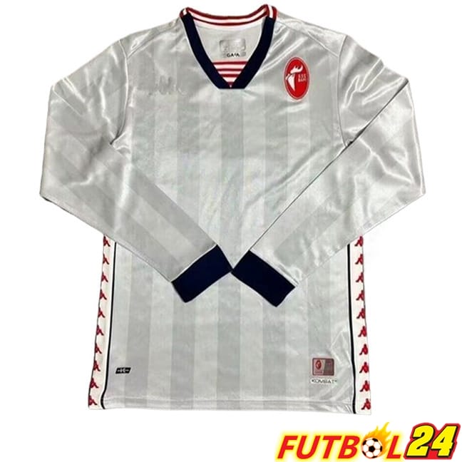 Camisetas De Futbol SSC Bari Edición Especial Manga Larga Gris 2024/2025