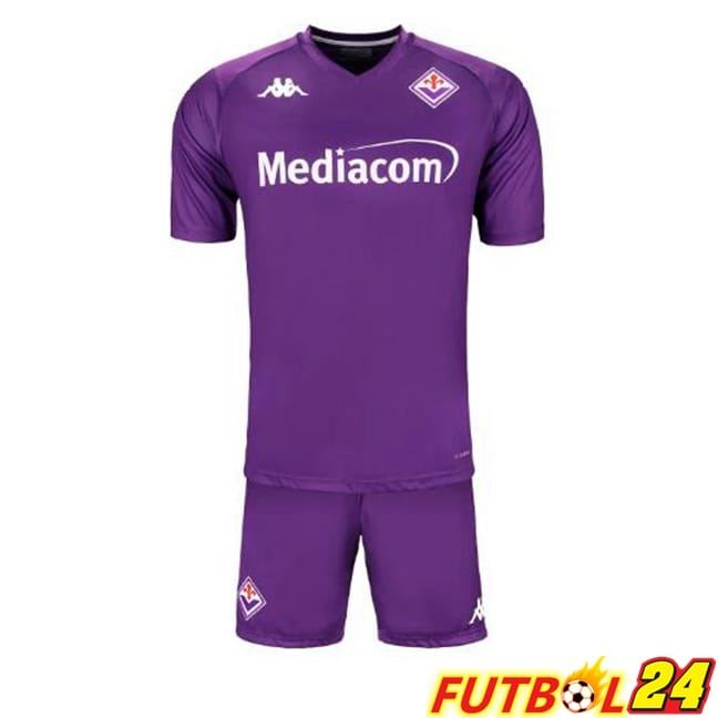 Camisetas De Futbol ACF Fiorentina Ninos Primera Púrpura 2024/2025