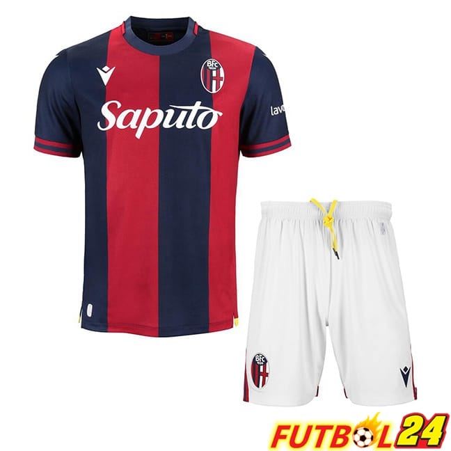 Camisetas De Futbol Bolonia Ninos Primera Azul Rojo 2024/2025